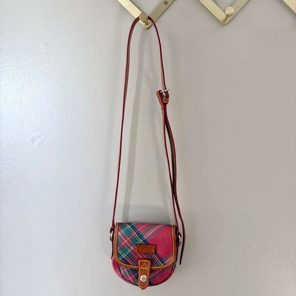 Dooney & Bourke Handbags - Dooney & Bourke Tartan Plaid Mini Crossbody Bag - Royal Stewart Red